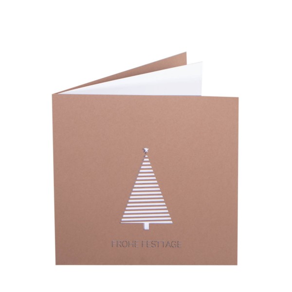 Weihnachtskarte - Frohe Festtage - Lasercut